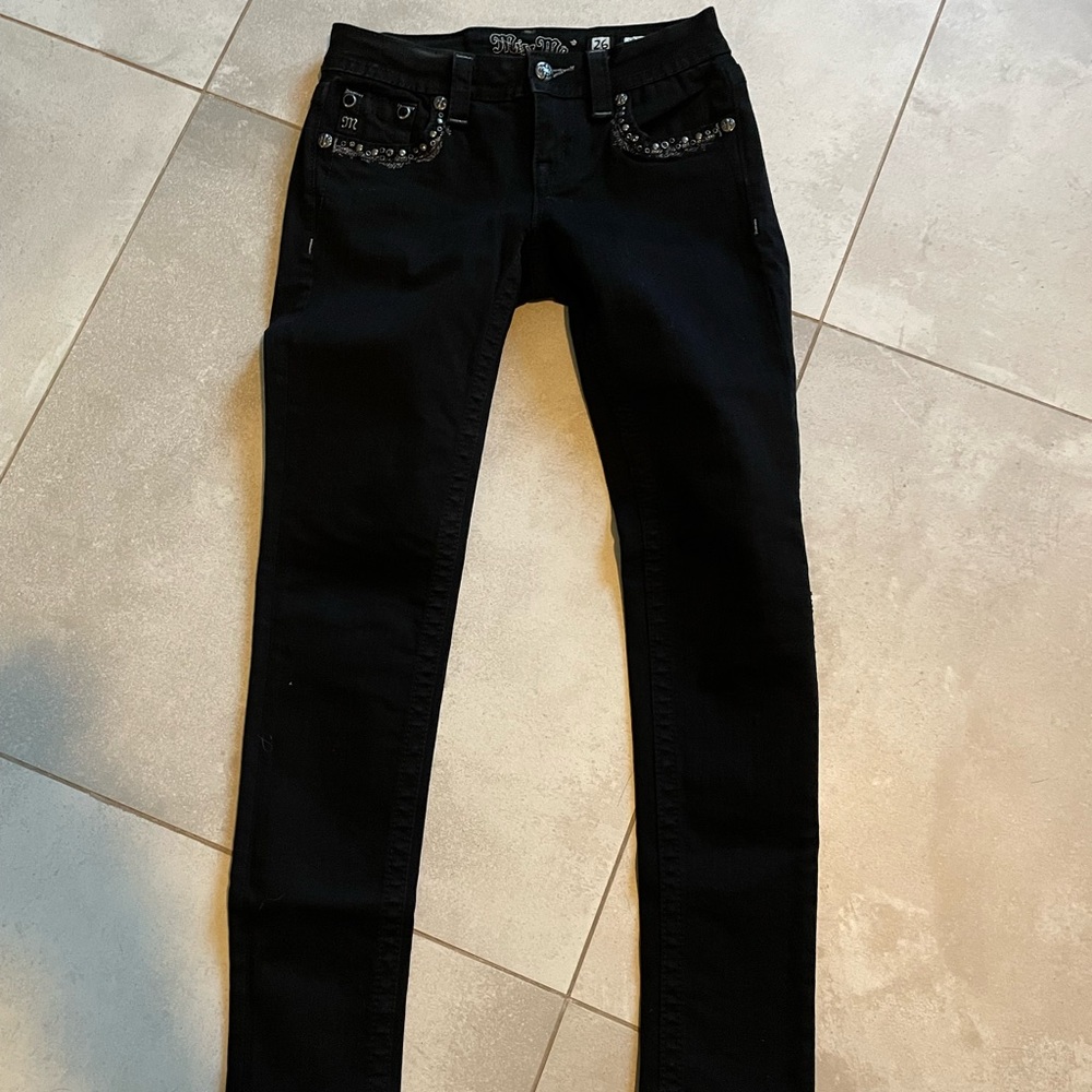 Miss Me black skinny jeans